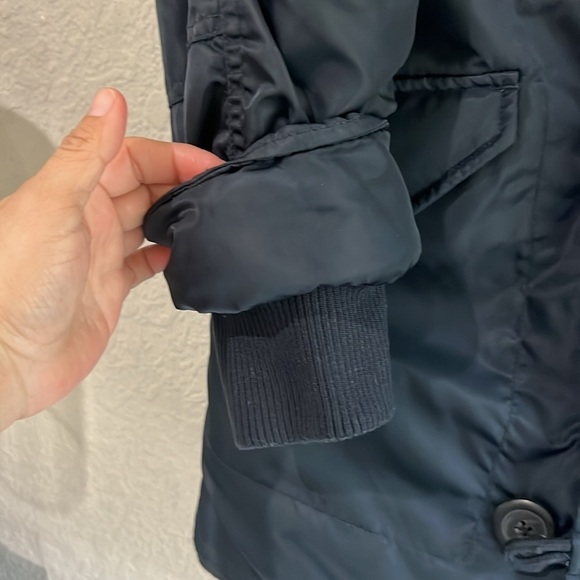 J. Crew Military Parka Jacket Navy Blue Sherpa Hood Size Small in a dark blue - Picture 15 of 16